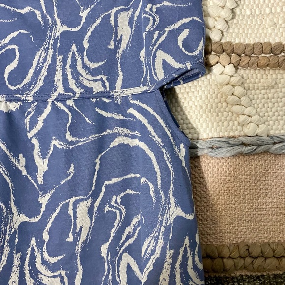 Blue Crush and Ivory Psychedelic Mini Dress - Picture 2 of 4